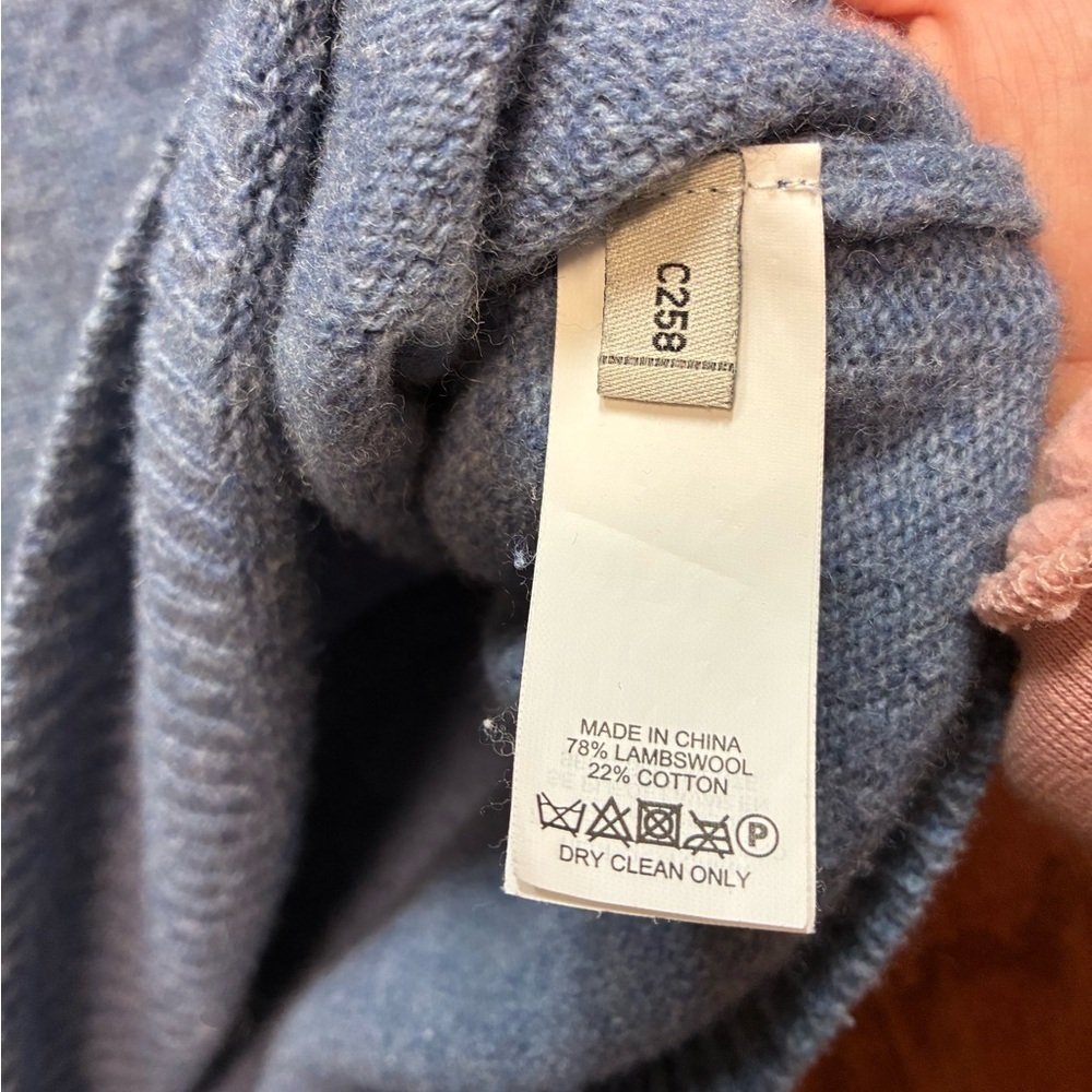 Jack Spade Lambswool Knit Sweater Blue Medium - Picture 3 of 7
